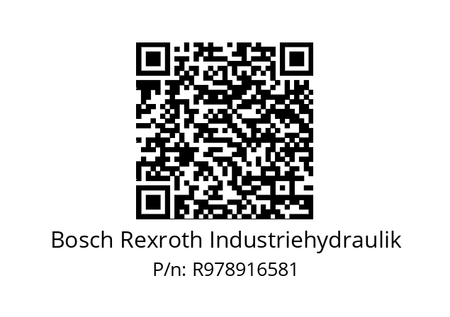   Bosch Rexroth Industriehydraulik R978916581