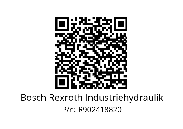   Bosch Rexroth Industriehydraulik R902418820