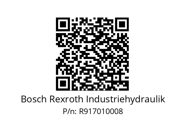   Bosch Rexroth Industriehydraulik R917010008