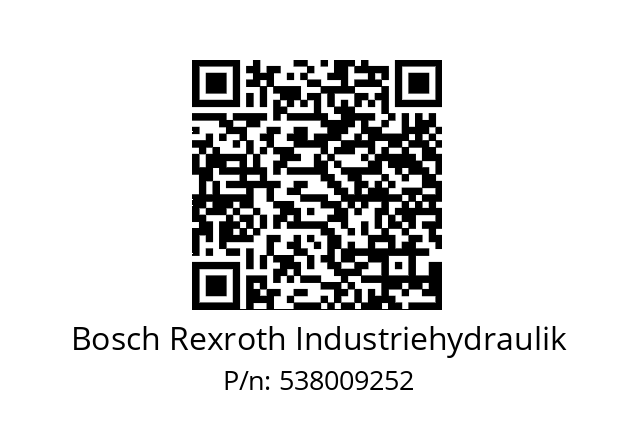   Bosch Rexroth Industriehydraulik 538009252