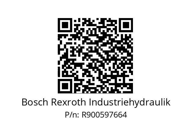   Bosch Rexroth Industriehydraulik R900597664