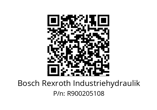   Bosch Rexroth Industriehydraulik R900205108