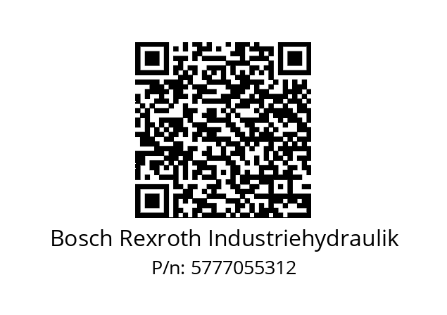   Bosch Rexroth Industriehydraulik 5777055312