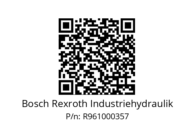   Bosch Rexroth Industriehydraulik R961000357