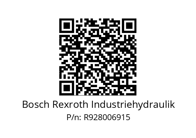   Bosch Rexroth Industriehydraulik R928006915