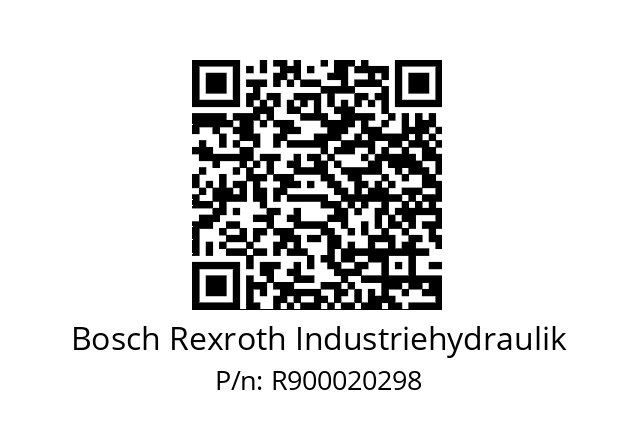   Bosch Rexroth Industriehydraulik R900020298