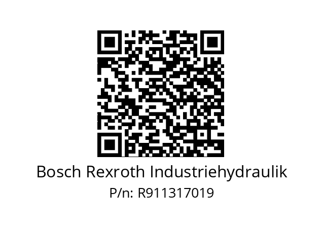   Bosch Rexroth Industriehydraulik R911317019