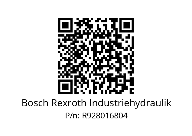   Bosch Rexroth Industriehydraulik R928016804