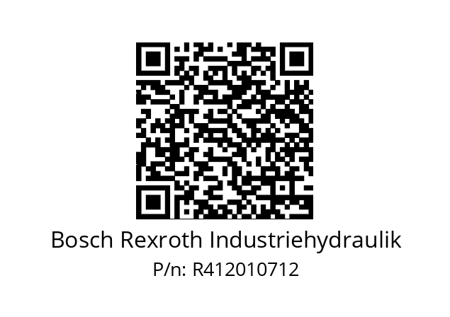   Bosch Rexroth Industriehydraulik R412010712