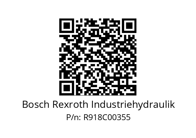   Bosch Rexroth Industriehydraulik R918C00355