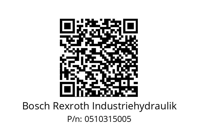   Bosch Rexroth Industriehydraulik 0510315005