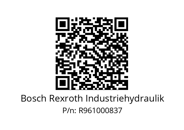   Bosch Rexroth Industriehydraulik R961000837