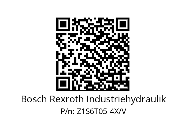   Bosch Rexroth Industriehydraulik Z1S6T05-4X/V