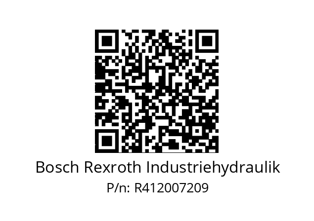   Bosch Rexroth Industriehydraulik R412007209