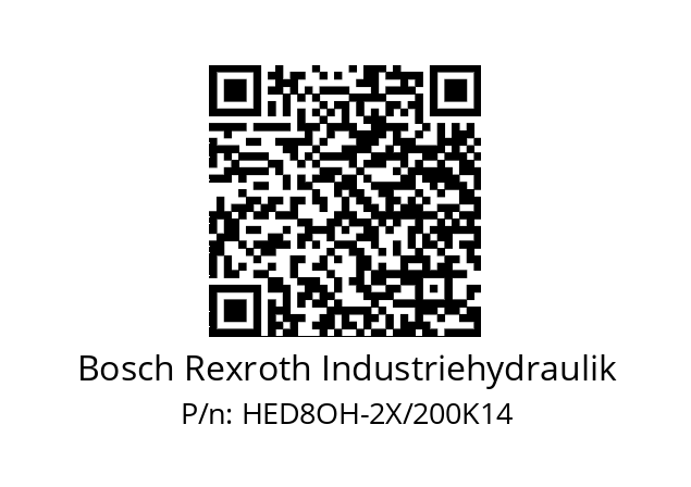   Bosch Rexroth Industriehydraulik HED8OH-2X/200K14