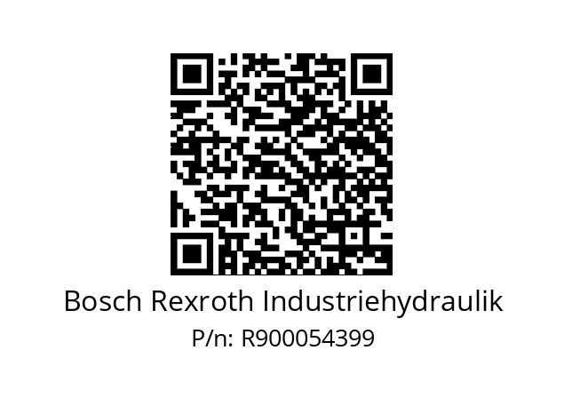   Bosch Rexroth Industriehydraulik R900054399