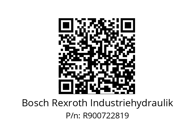   Bosch Rexroth Industriehydraulik R900722819