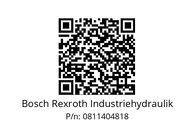   Bosch Rexroth Industriehydraulik 0811404818