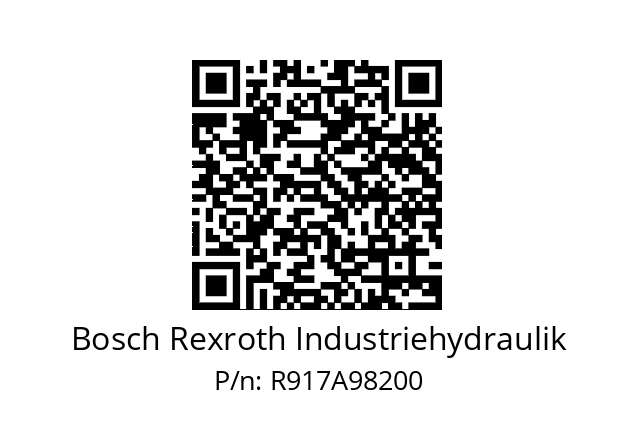   Bosch Rexroth Industriehydraulik R917A98200