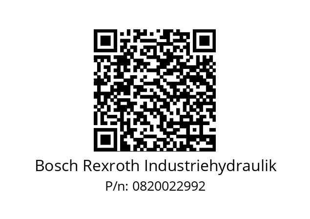   Bosch Rexroth Industriehydraulik 0820022992