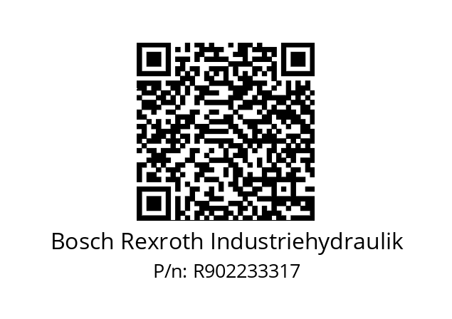   Bosch Rexroth Industriehydraulik R902233317