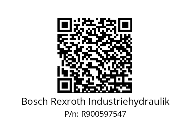   Bosch Rexroth Industriehydraulik R900597547