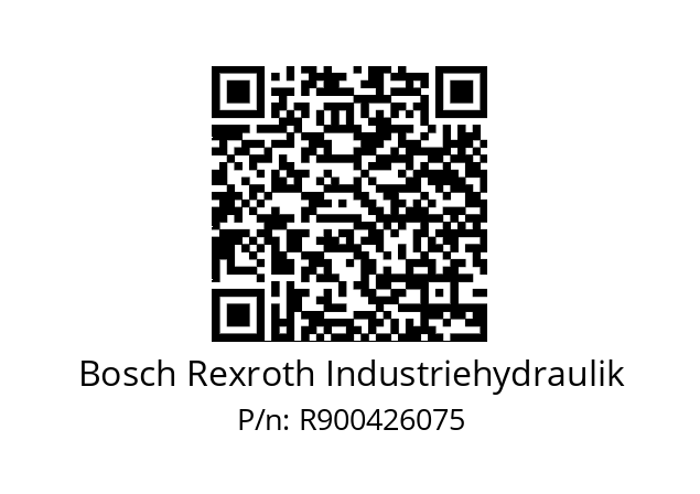   Bosch Rexroth Industriehydraulik R900426075