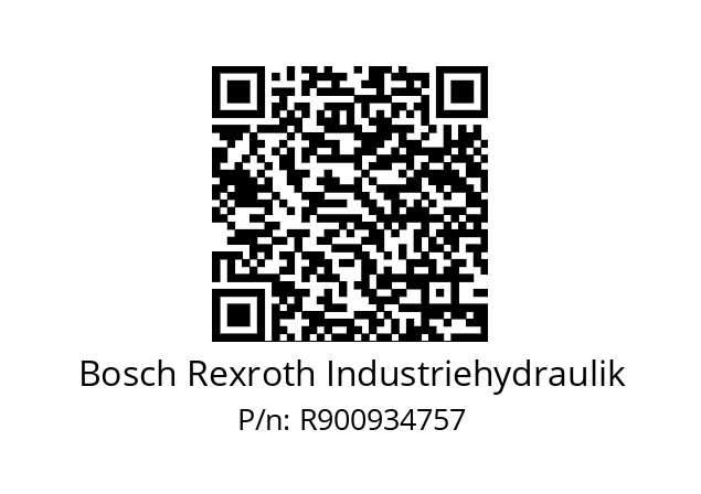   Bosch Rexroth Industriehydraulik R900934757