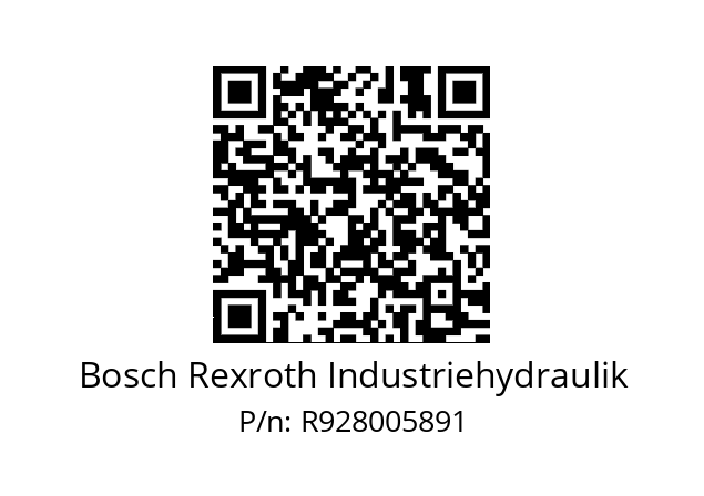   Bosch Rexroth Industriehydraulik R928005891