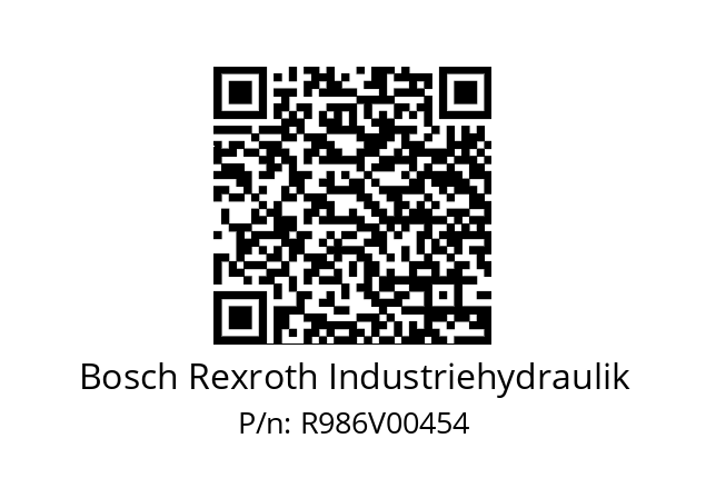   Bosch Rexroth Industriehydraulik R986V00454