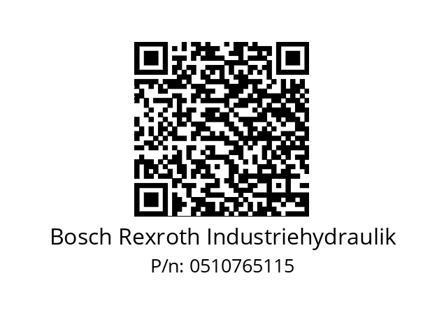   Bosch Rexroth Industriehydraulik 0510765115