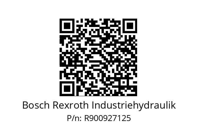   Bosch Rexroth Industriehydraulik R900927125