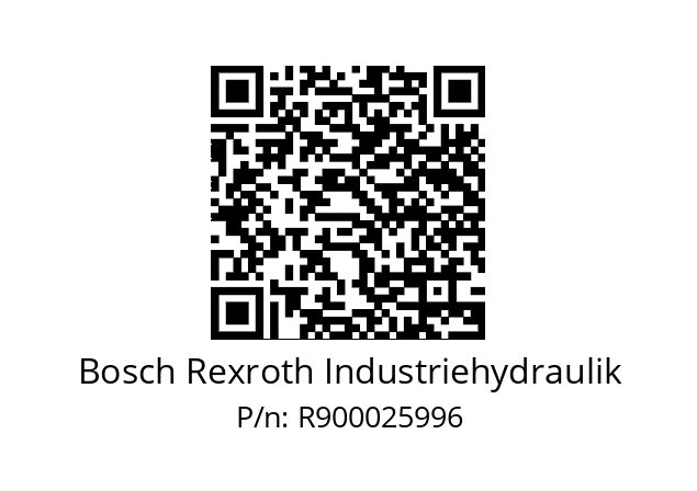   Bosch Rexroth Industriehydraulik R900025996