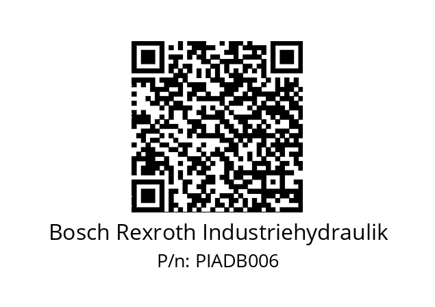   Bosch Rexroth Industriehydraulik PIADB006