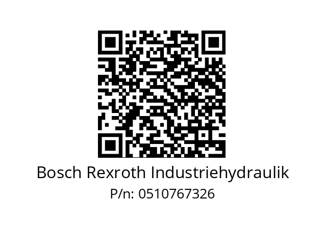   Bosch Rexroth Industriehydraulik 0510767326