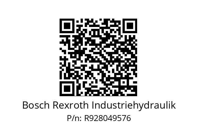   Bosch Rexroth Industriehydraulik R928049576