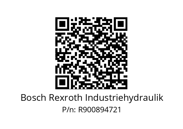   Bosch Rexroth Industriehydraulik R900894721