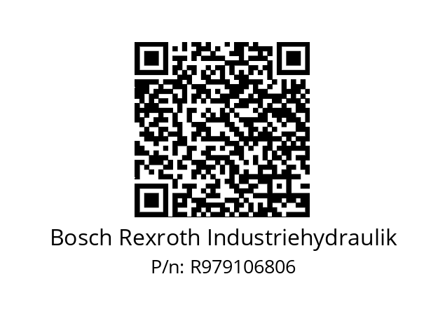   Bosch Rexroth Industriehydraulik R979106806