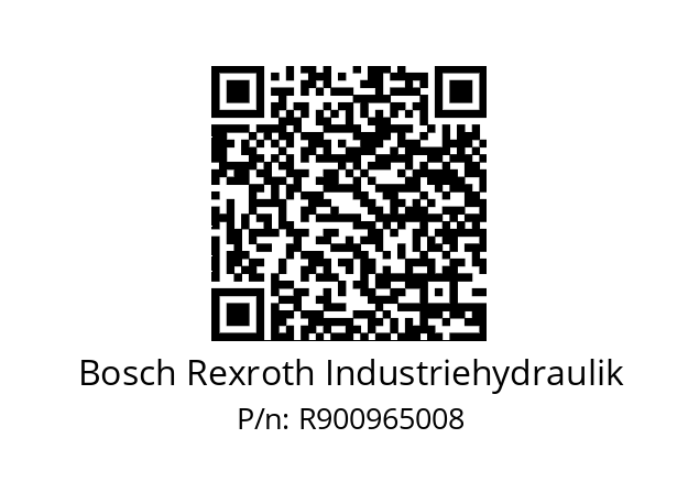   Bosch Rexroth Industriehydraulik R900965008