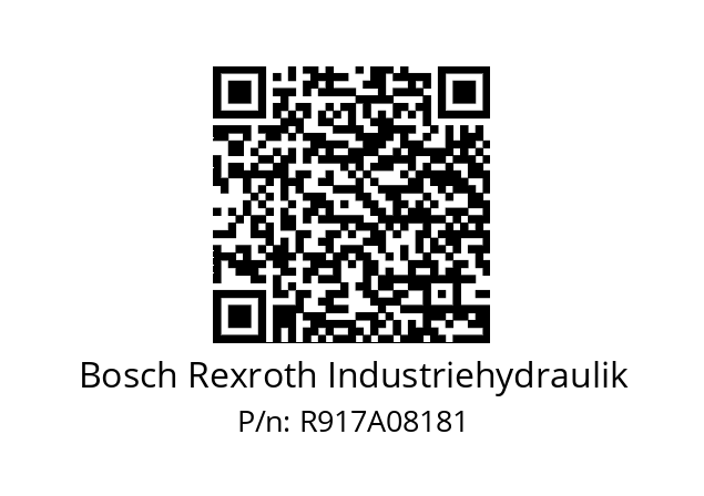   Bosch Rexroth Industriehydraulik R917A08181