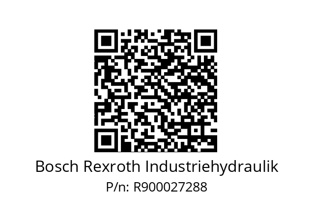   Bosch Rexroth Industriehydraulik R900027288