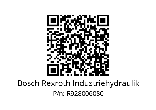   Bosch Rexroth Industriehydraulik R928006080