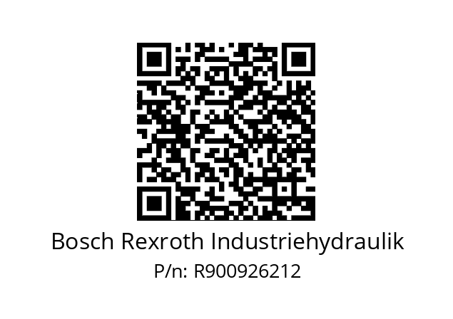   Bosch Rexroth Industriehydraulik R900926212