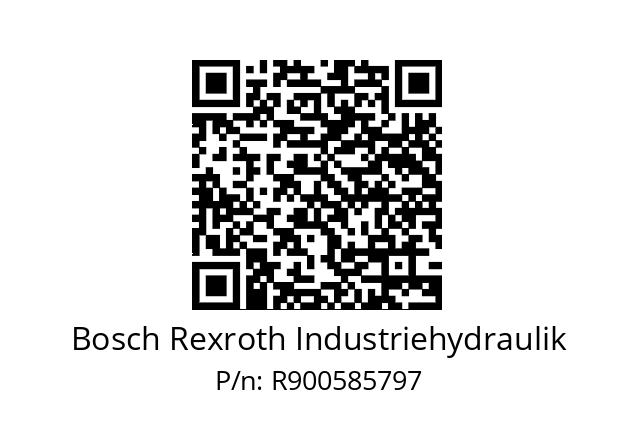   Bosch Rexroth Industriehydraulik R900585797