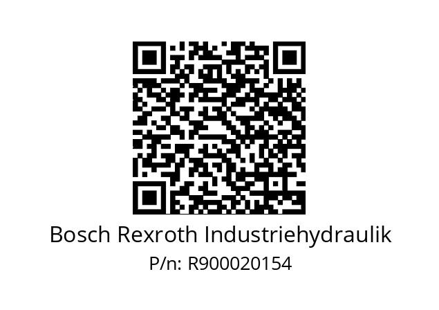   Bosch Rexroth Industriehydraulik R900020154