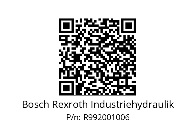   Bosch Rexroth Industriehydraulik R992001006