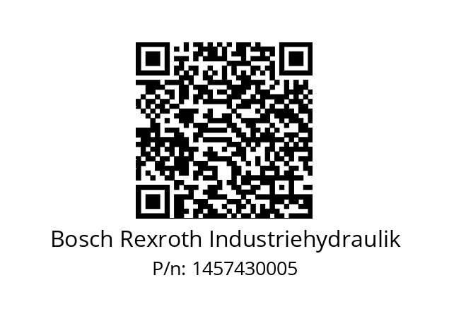   Bosch Rexroth Industriehydraulik 1457430005