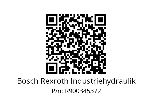   Bosch Rexroth Industriehydraulik R900345372