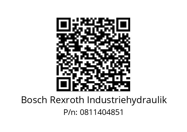   Bosch Rexroth Industriehydraulik 0811404851