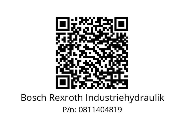   Bosch Rexroth Industriehydraulik 0811404819